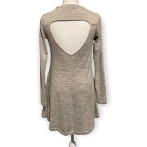 The Vanity Room Long Sleeve Key Hole Swing Dress